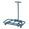 Global Industrial Easy Lift Desk Mover, Steel, Blue 268602